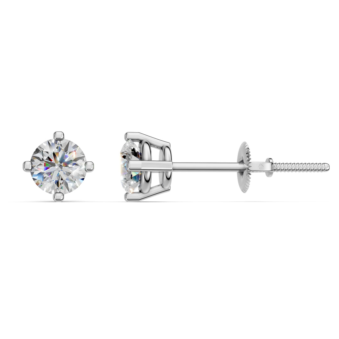 Haara Round Solitaire Diamond stud Earring