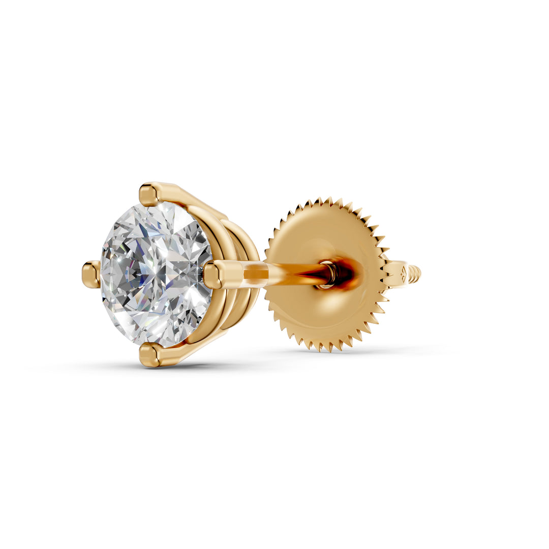 Haara Round Solitaire Diamond stud Earring