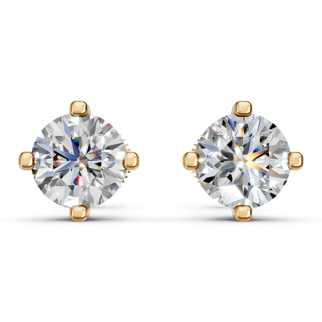 Haara Round Solitaire Diamond stud Earring