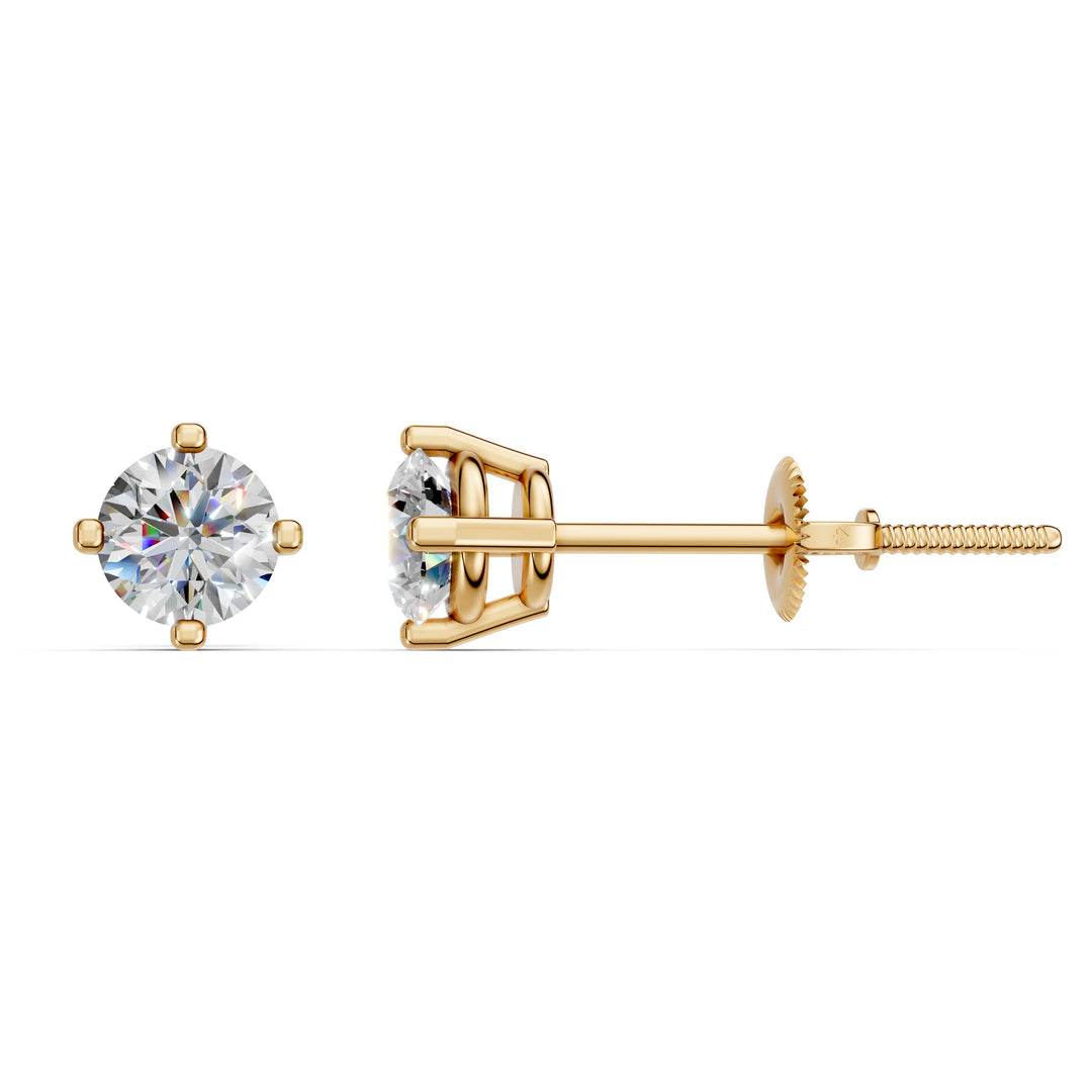 Haara Round Solitaire Diamond stud Earring