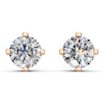 Load image into Gallery viewer, Griya Round Solitaire Diamond stud Earring
