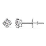 Load image into Gallery viewer, Griya Round Solitaire Diamond stud Earring
