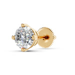 Load image into Gallery viewer, Griya Round Solitaire Diamond stud Earring
