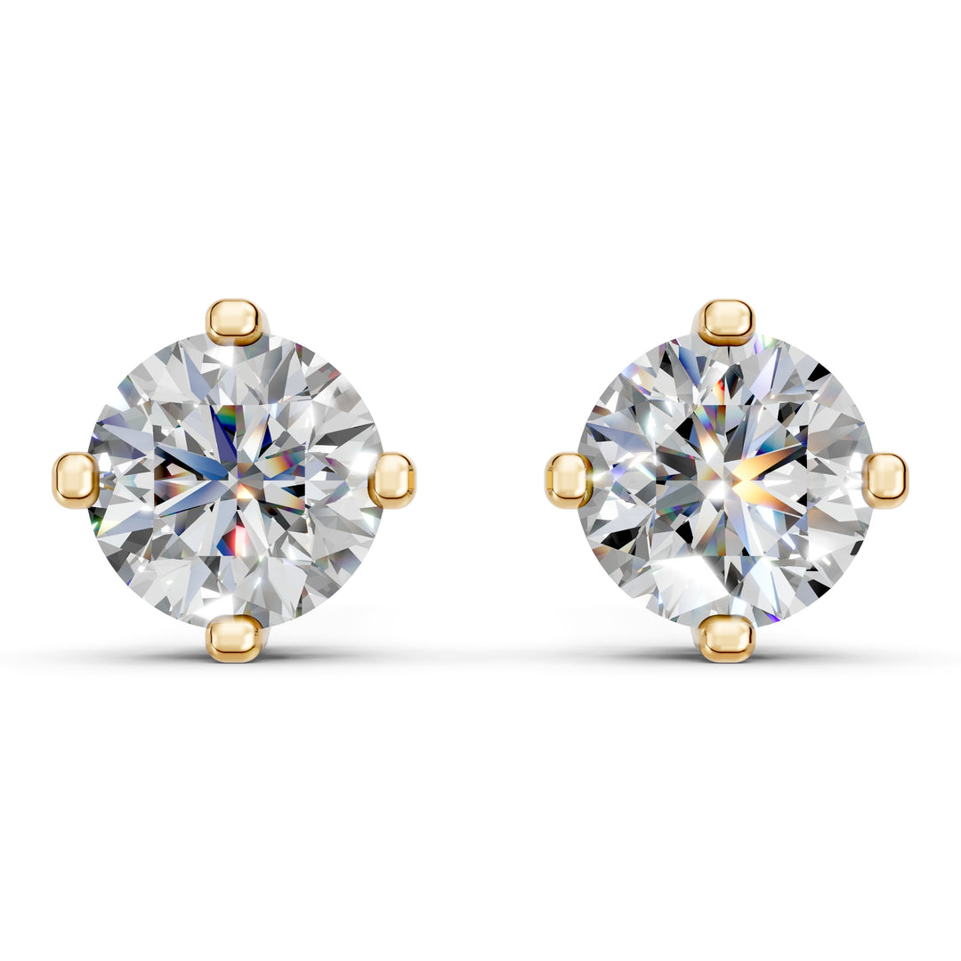 Griya Round Solitaire Diamond stud Earring