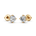 Load image into Gallery viewer, Griya Round Solitaire Diamond stud Earring
