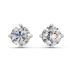 Load image into Gallery viewer, Gorza Round Solitaire Diamond stud Earring
