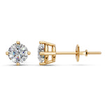 Load image into Gallery viewer, Gorza Round Solitaire Diamond stud Earring
