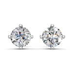 Load image into Gallery viewer, Glora Round Solitaire Diamond stud Earring
