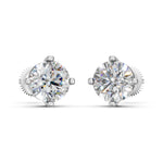 Load image into Gallery viewer, Glora Round Solitaire Diamond stud Earring
