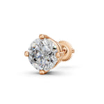 Load image into Gallery viewer, Glora Round Solitaire Diamond Diamond Earring
