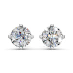 Load image into Gallery viewer, Glora Round Solitaire Diamond Diamond Earring
