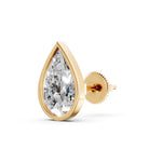 Load image into Gallery viewer, Manra Pear Solitaire Diamond Earring
