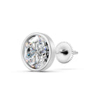 Load image into Gallery viewer, Marza Round Solitaire Diamond stud Earring
