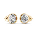 Load image into Gallery viewer, Marza Round Solitaire Diamond stud Earring
