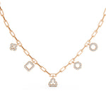 Load image into Gallery viewer, Star Round Diamond Geomatric Necklace
