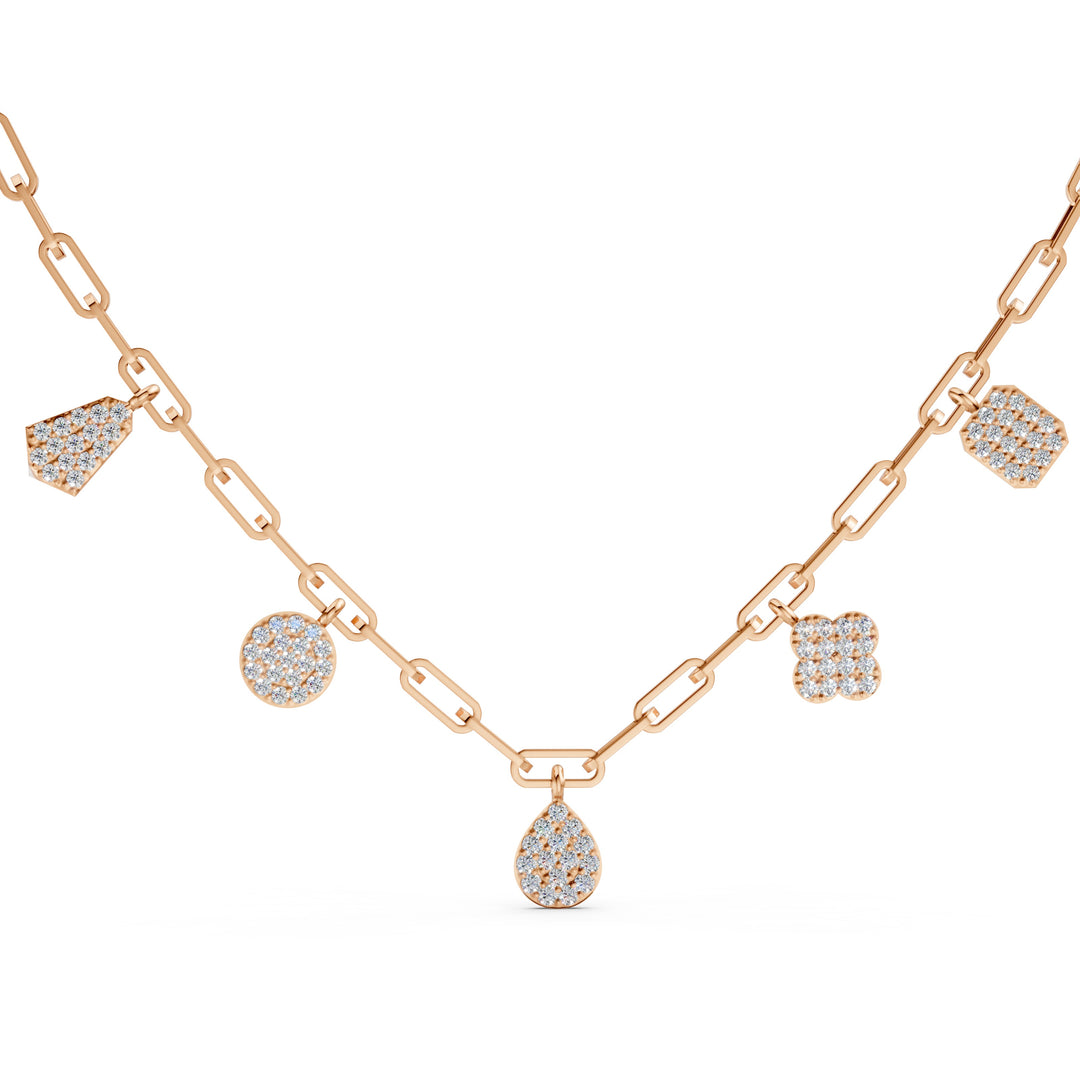 Ciya Charm Diamond Geometric Classic Necklace