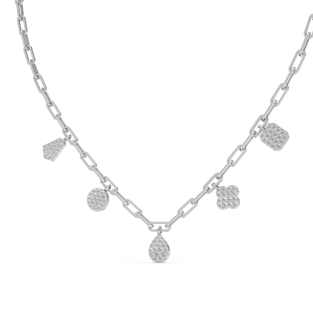 Ciya Charm Diamond Geometric Classic Necklace