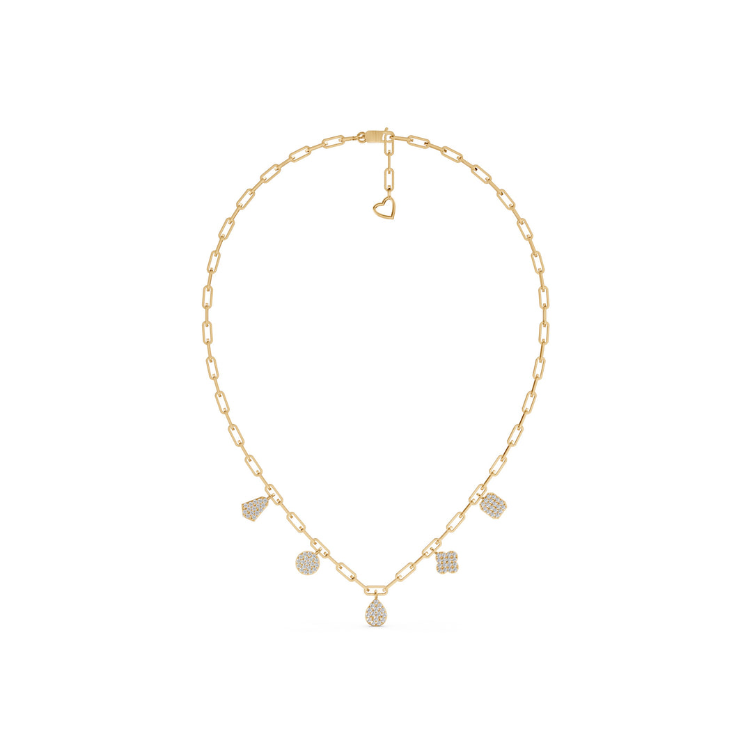 Ciya Charm Diamond Geometric Classic Necklace
