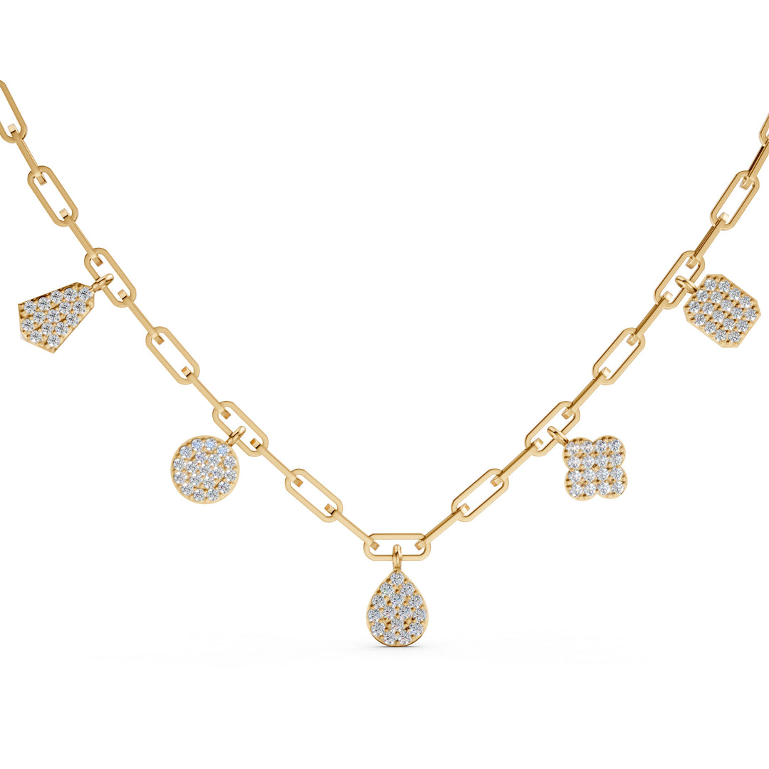 Ciya Charm Diamond Geometric Classic Necklace