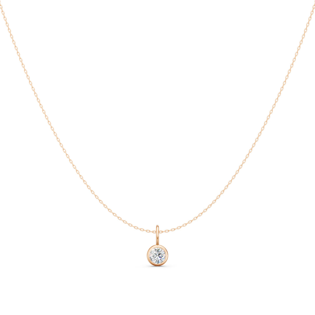 ShimmerRound Solitaire Ladies Pendant