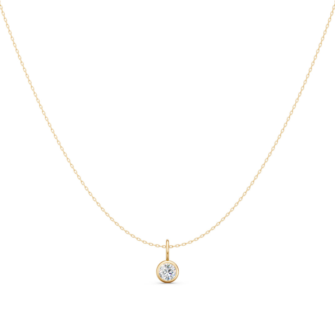 ShimmerRound Solitaire Ladies Pendant