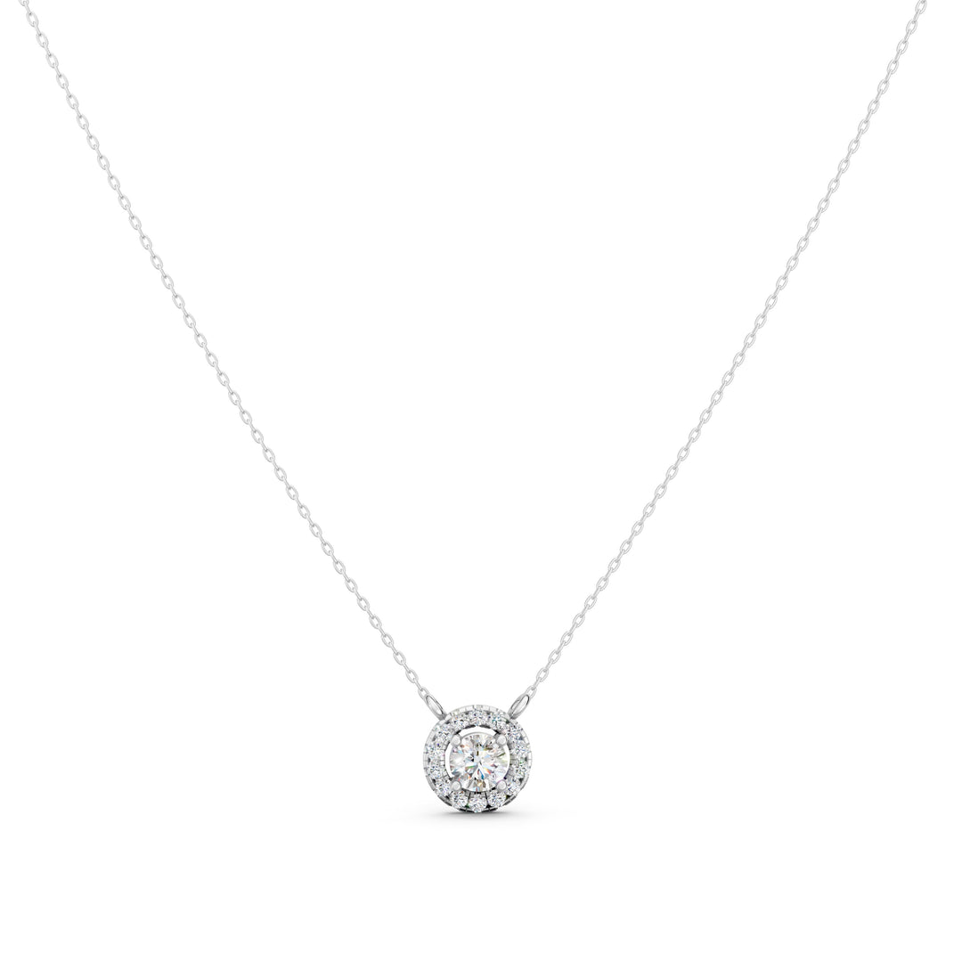 LusterRound Solitaire Ladies Pendant