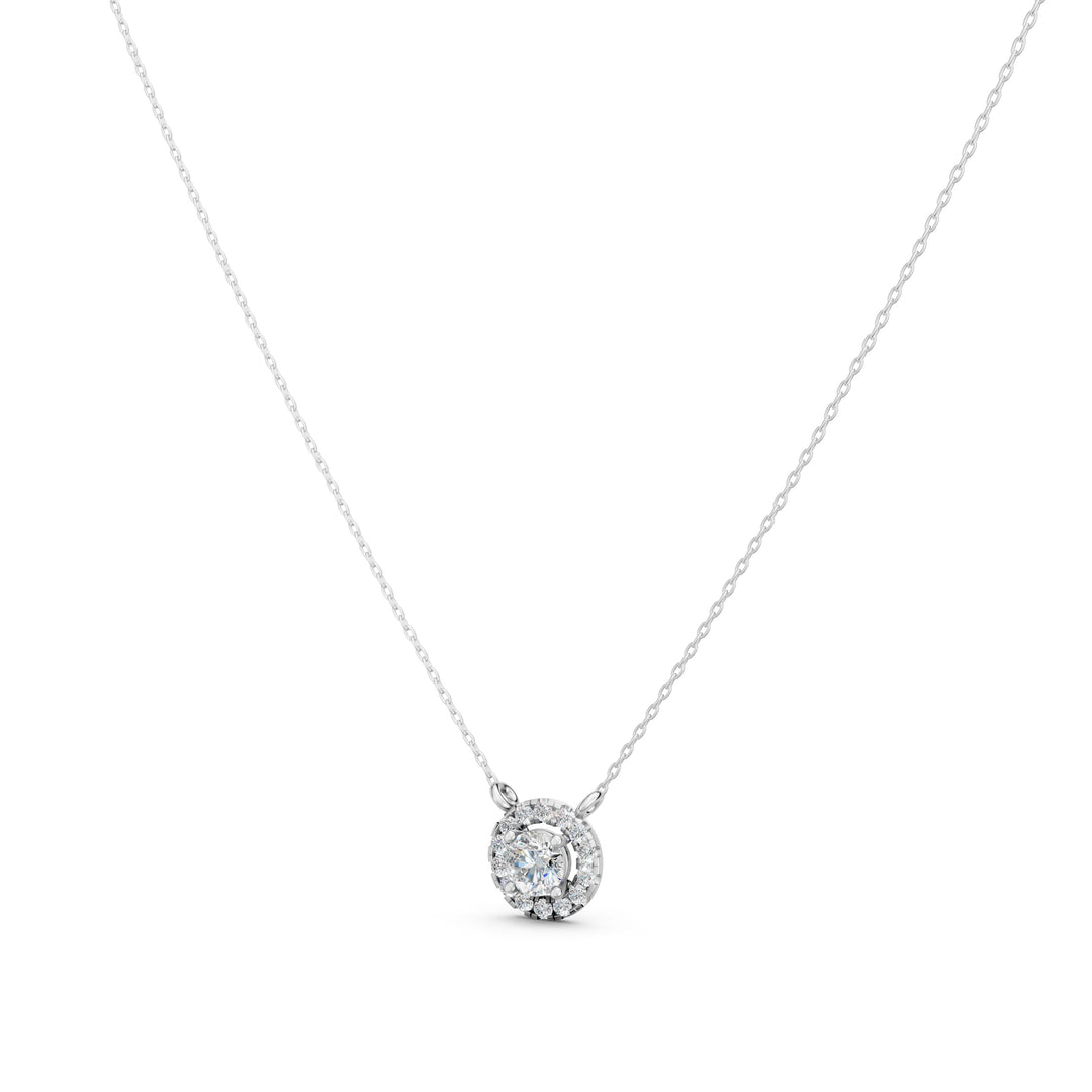 LusterRound Solitaire Ladies Pendant