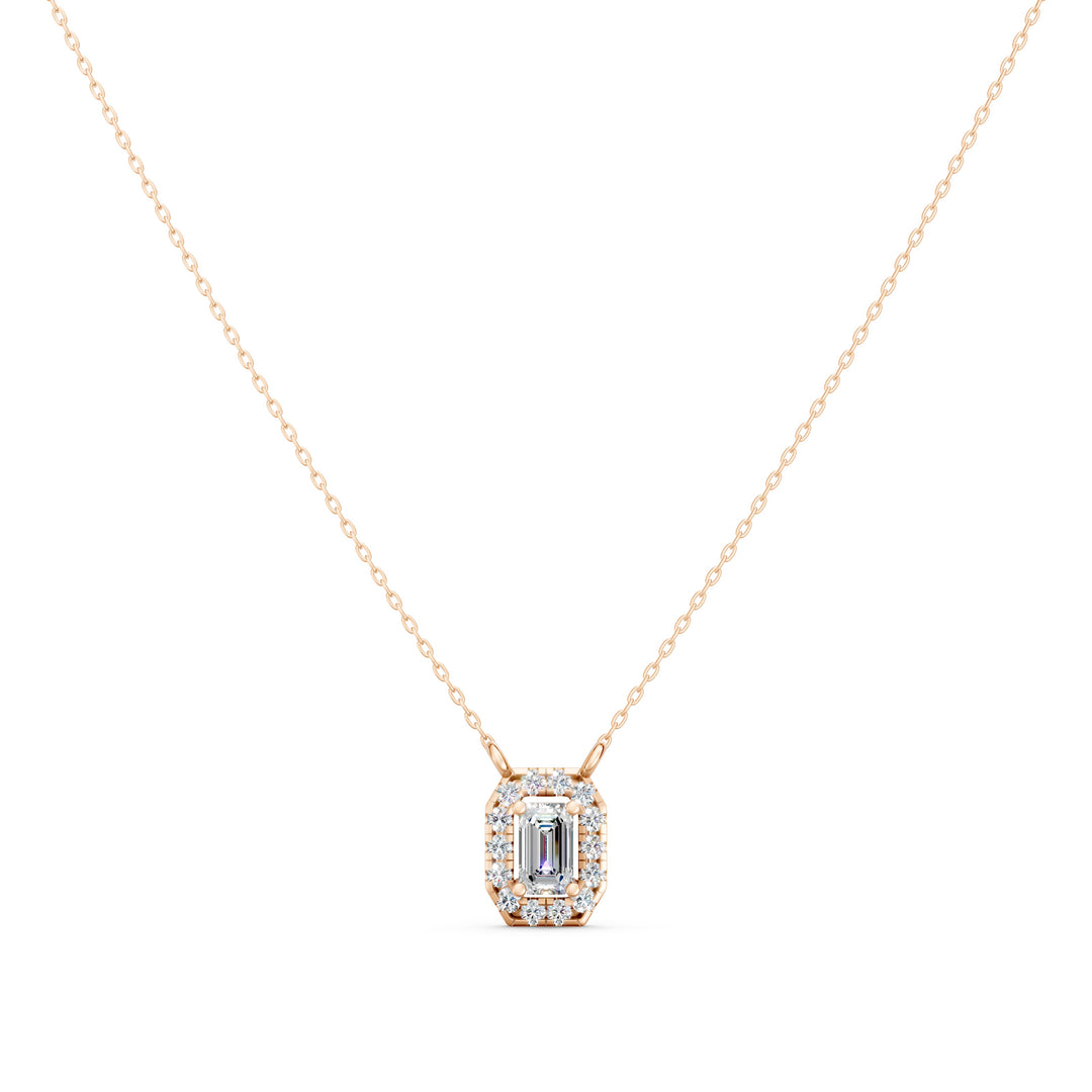 Glimmer Emerald Solitaire Ladies Pendant