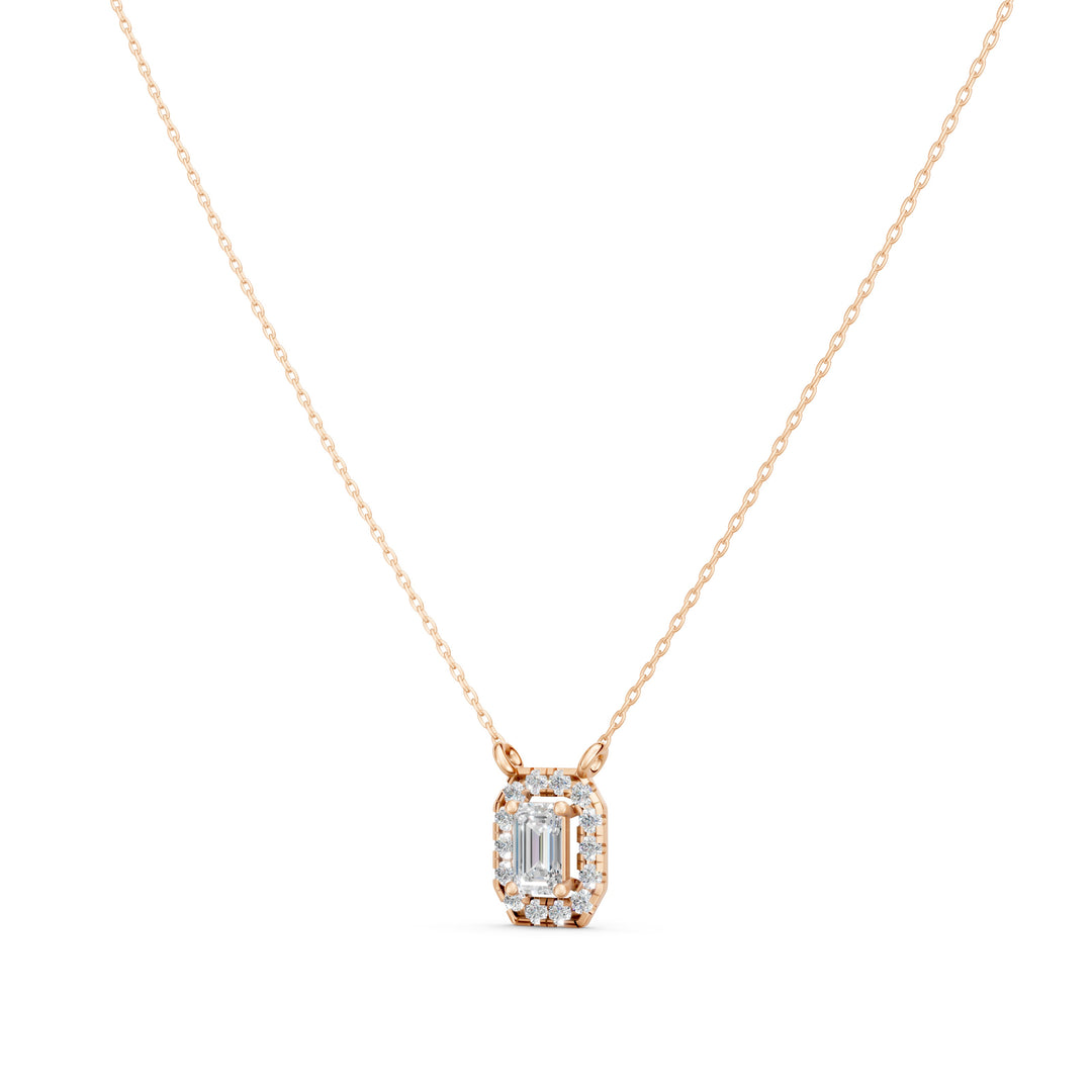 Glimmer Emerald Solitaire Ladies Pendant