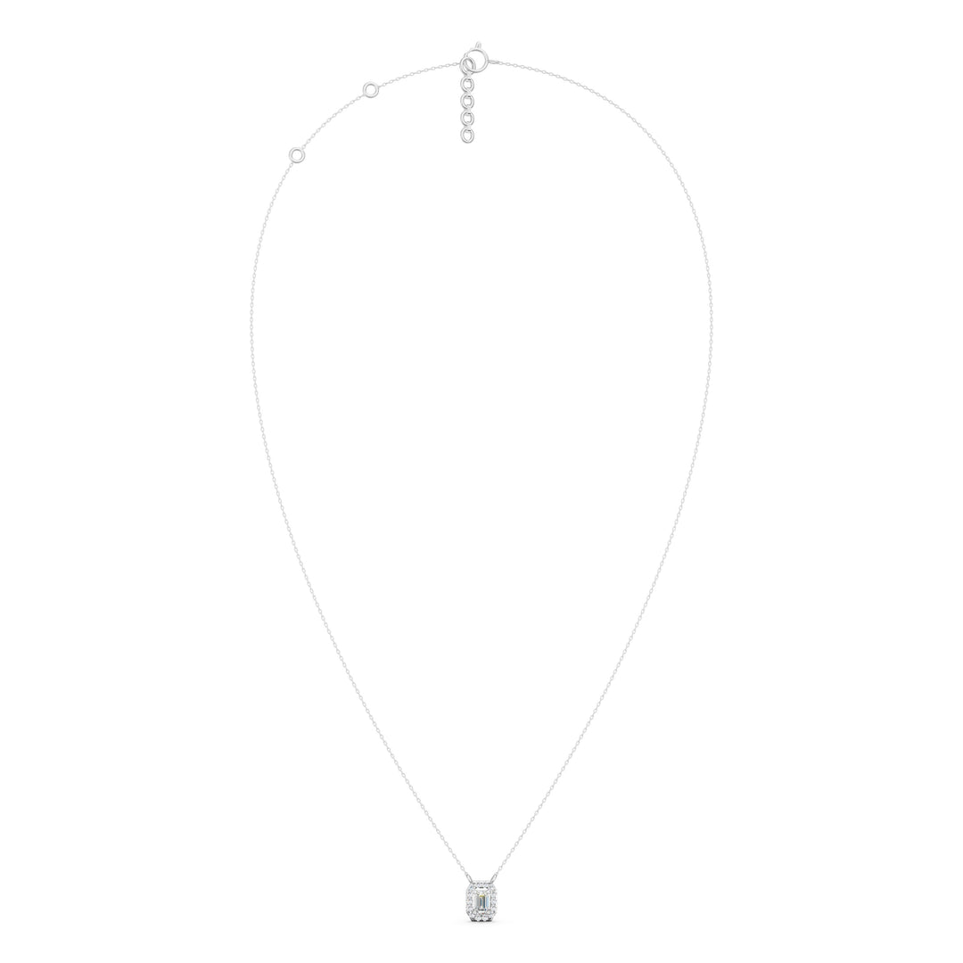 Glimmer Emerald Solitaire Ladies Pendant