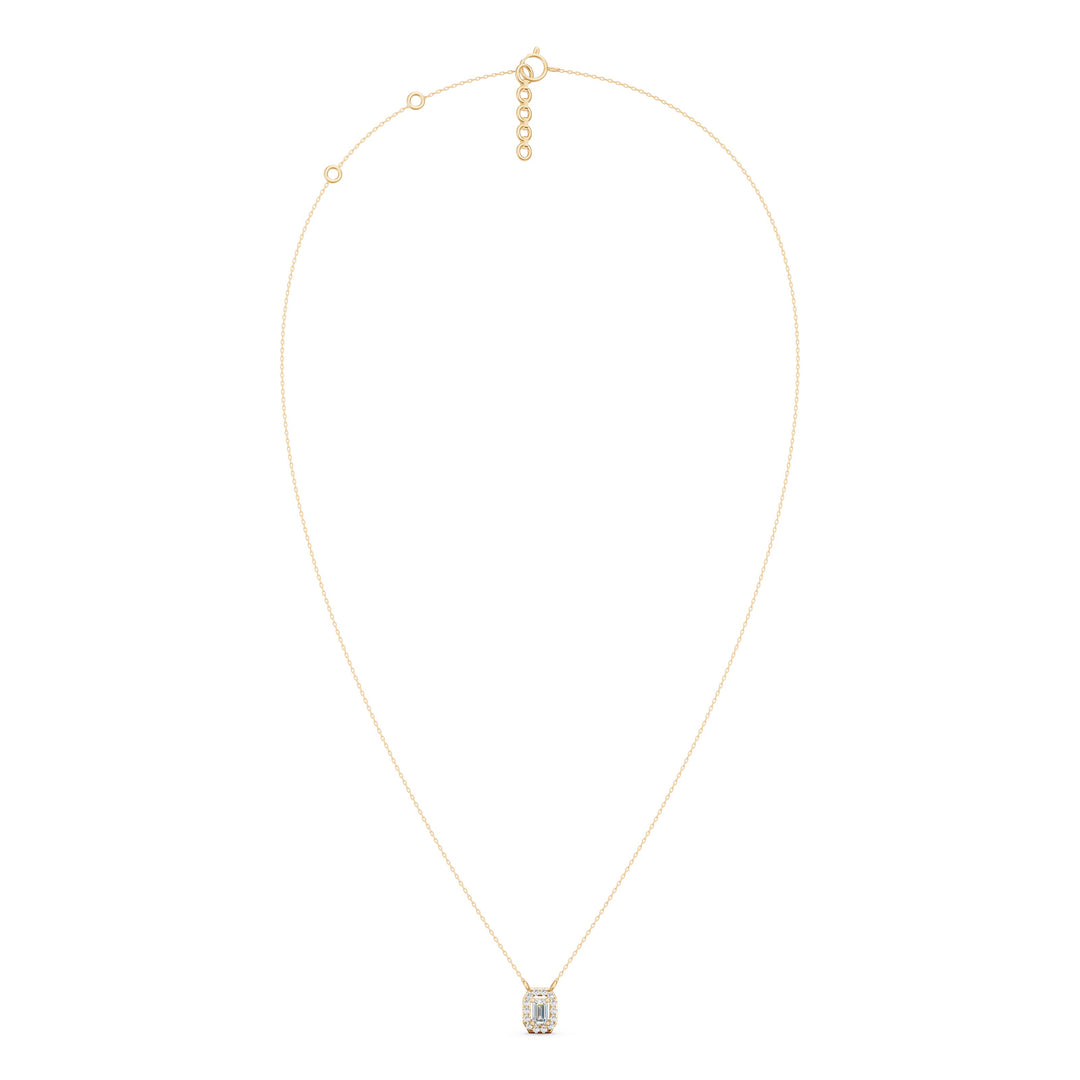 Glimmer Emerald Solitaire Ladies Pendant