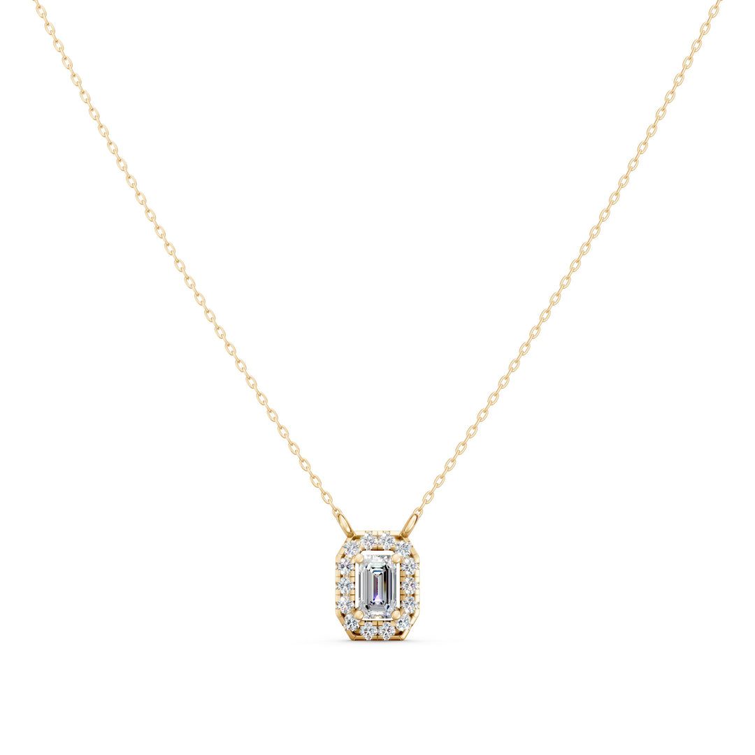 Glimmer Emerald Solitaire Ladies Pendant