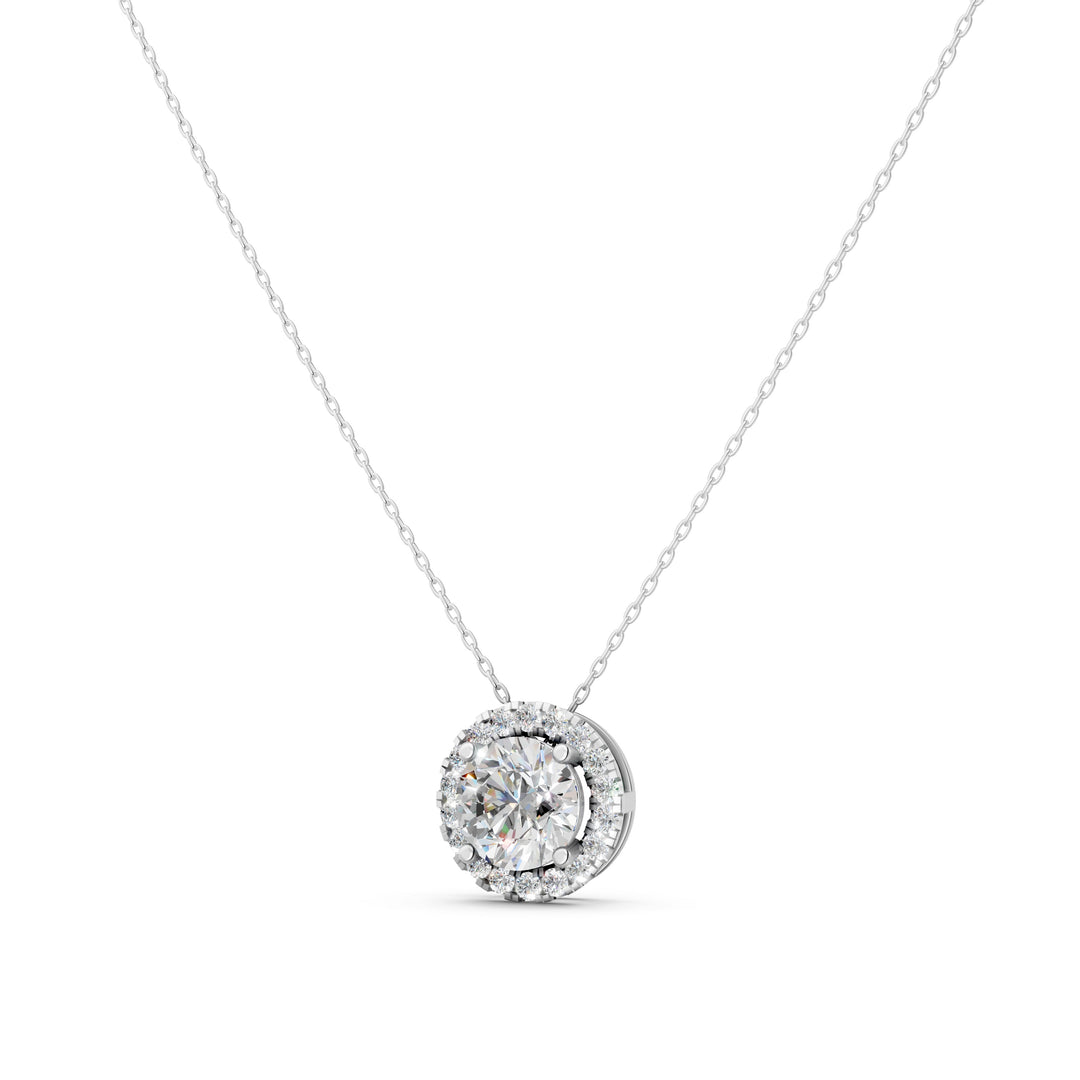 Flash Round Solitaire Ladies Pendant