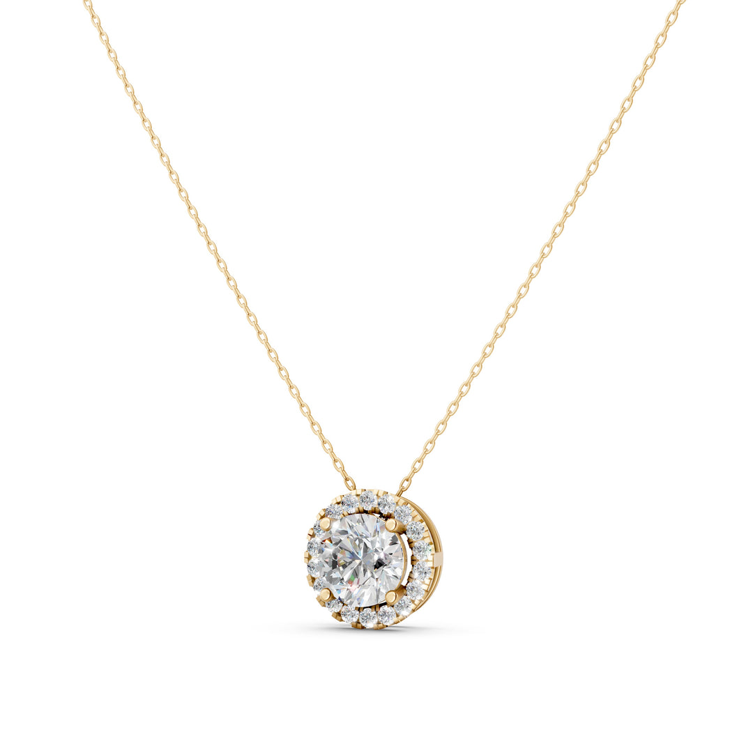 Flash Round Solitaire Ladies Pendant