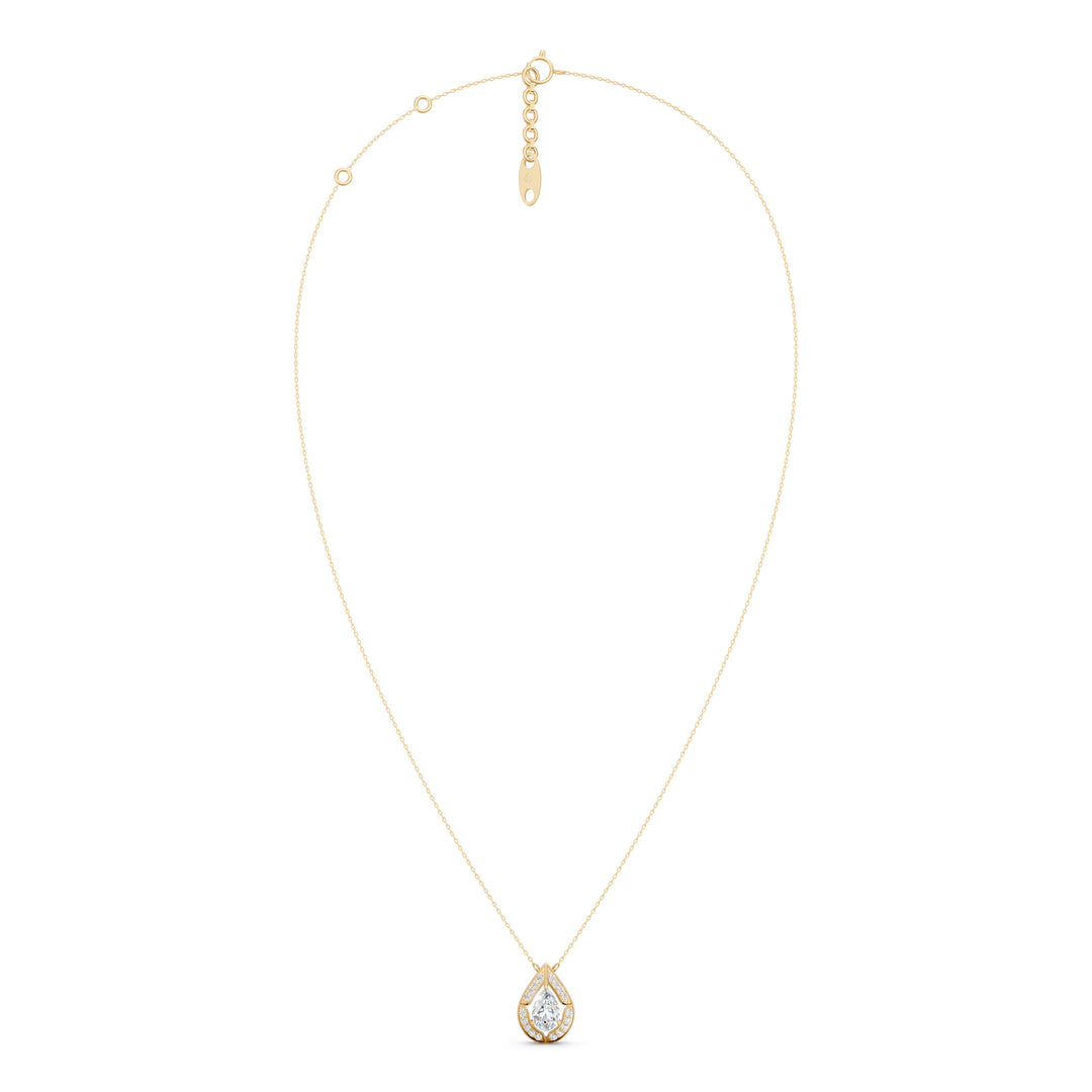 Astra Pear Solitaire Ladies Pendant