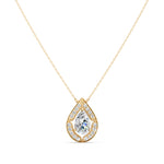 Load image into Gallery viewer, Astra Pear Solitaire Ladies Pendant
