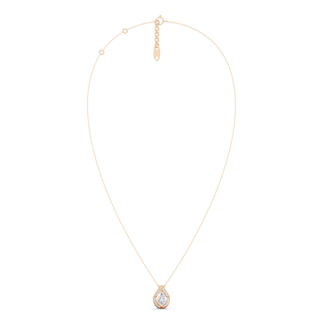 Astra Pear Solitaire Ladies Pendant