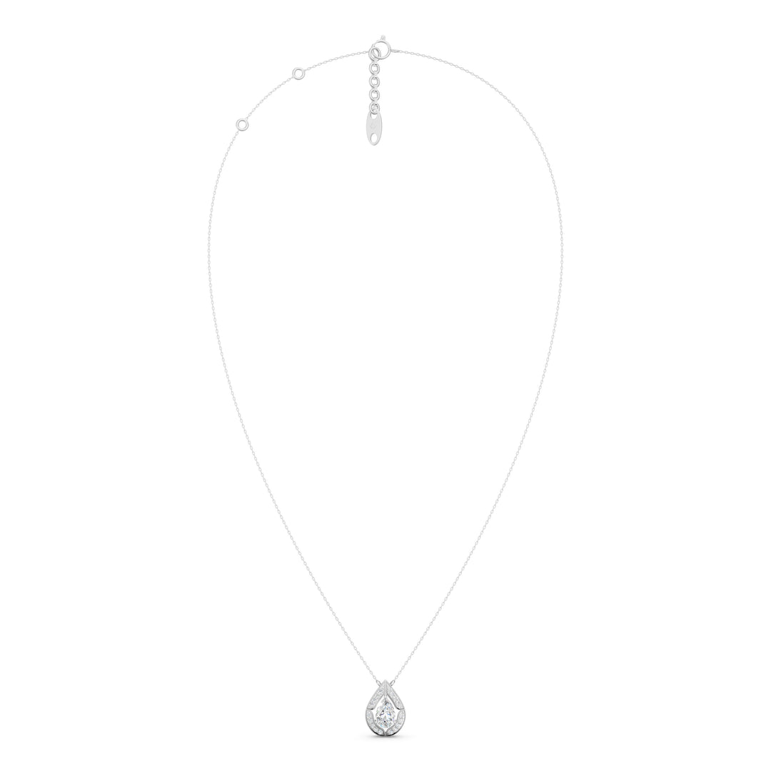 Astra Pear Solitaire Ladies Pendant