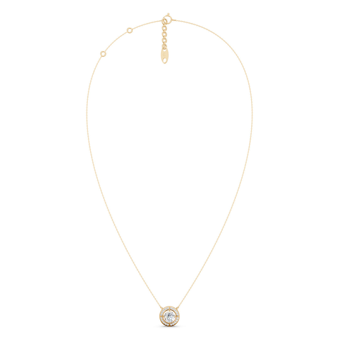 Cosmos Round Solitaire Ladies Pendant
