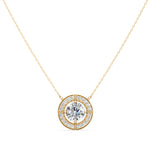 Load image into Gallery viewer, Cosmos Round Solitaire Ladies Pendant
