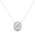 Load image into Gallery viewer, Zenith Oval Solitaire Ladies Pendant

