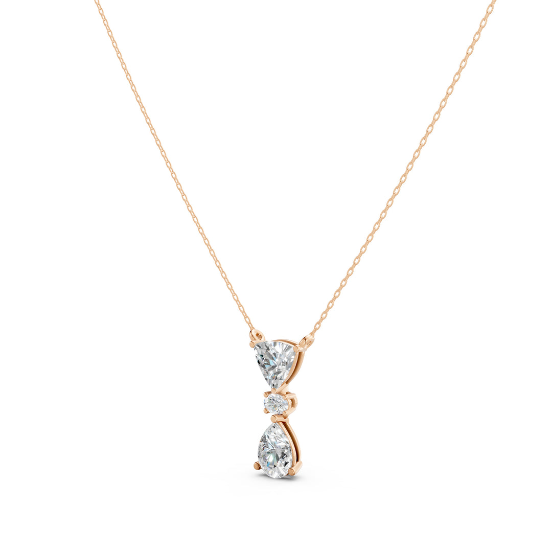 Prism Oval Solitaire Ladies Pendant