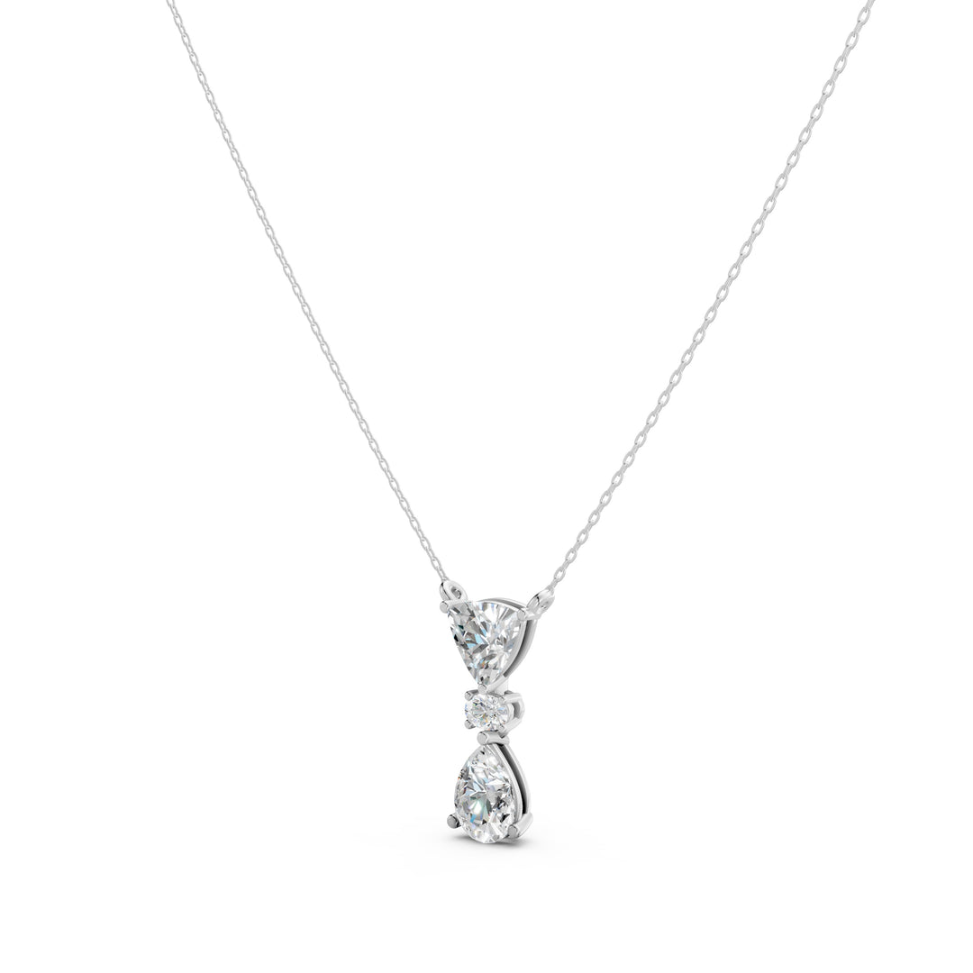Prism Oval Solitaire Ladies Pendant
