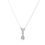Load image into Gallery viewer, Crown Heart Solitaire Ladies Pendant
