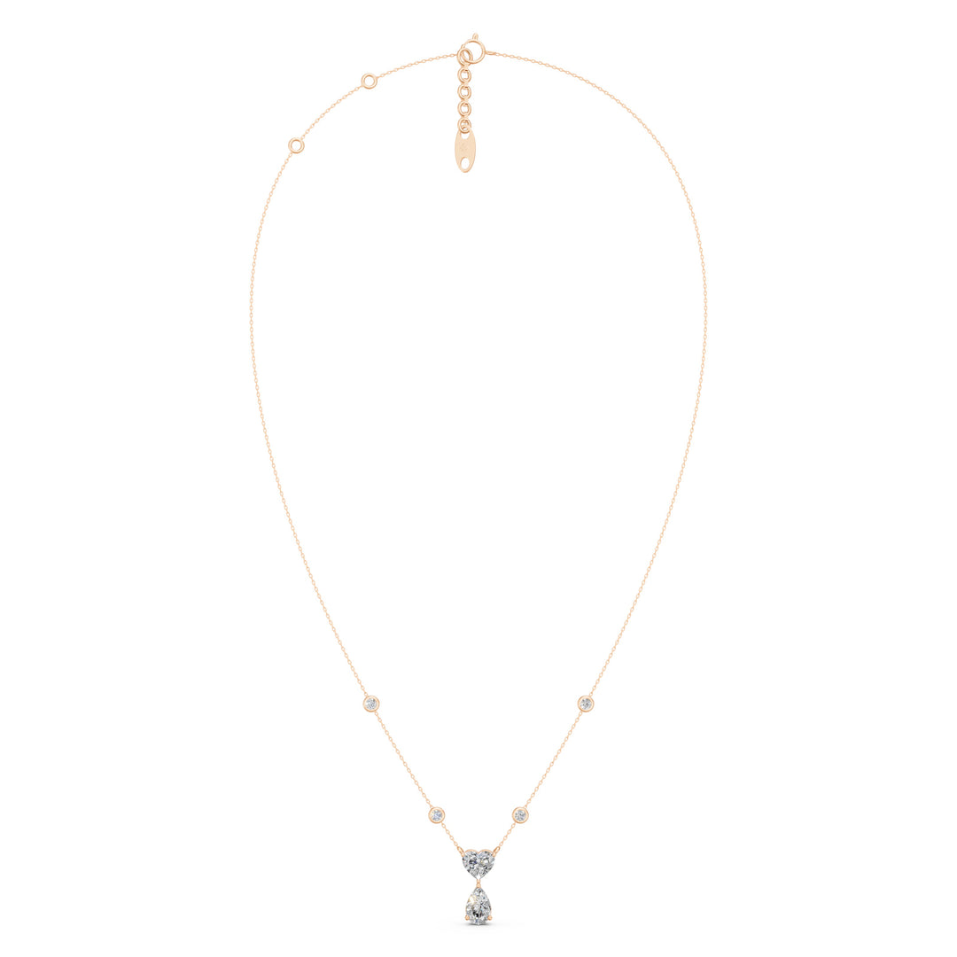 SkiraTwo Stone Diamond Necklace