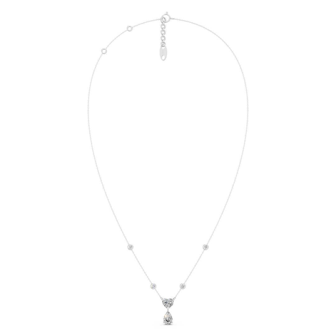 SkiraTwo Stone Diamond Necklace