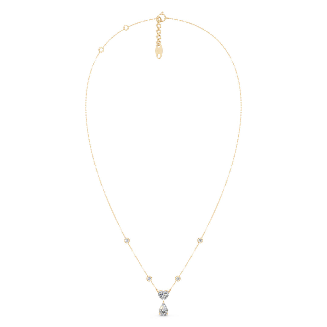 SkiraTwo Stone Diamond Necklace