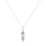 Load image into Gallery viewer, Siyana Fancy shape Two Diamond Necklace
