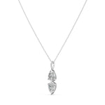 Load image into Gallery viewer, Siyana Fancy shape Two Diamond Necklace
