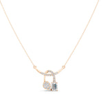 Load image into Gallery viewer, Shaira Diamond and Green Stone Necklace
